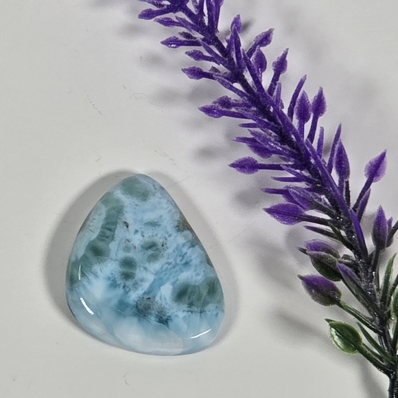 Larimar loose gemstone for pendant,necklace or bracelet. - Picture 4 of 4